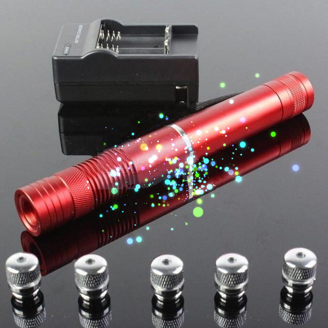 445nm 2000mW Strong Blue Laser Pointer 5in1 Red Flashlight