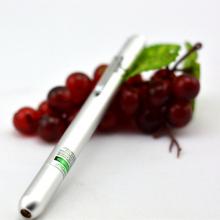 80mW 445nm Blue Laser Pointer Silver Pen Style